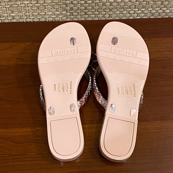 Melissa Rose Gold Harmonic Elements Gel Flip Flop - Picture 8 of 8